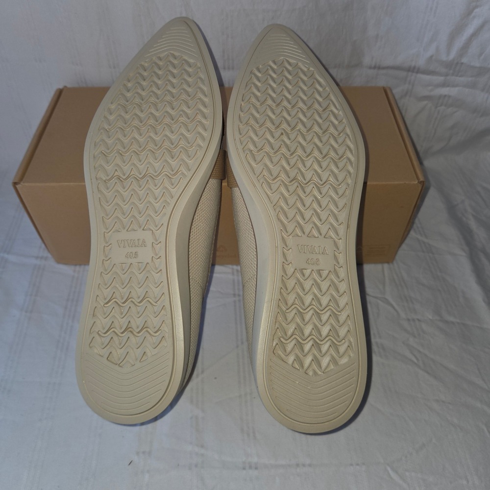 VIVAIA Michelle 2.0 Pointed Toe Bow Loafers Knit Comfort Flats EU 40.5 US 9.5 - Picture 7 of 15